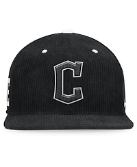 Nike Men's Black Cleveland Guardians Pro Corduroy Structured Snapback Hat