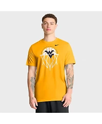 Nike Men's Gold West Virginia Mountaineers Basketball Icon Legend Dri-fit T-Shirt