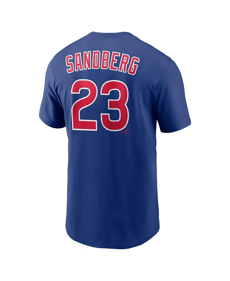 Nike Men's Ryne Sandberg Royal Chicago Cubs Cooperstown Collection Name Number T-Shirt