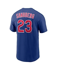 Nike Men's Ryne Sandberg Royal Chicago Cubs Cooperstown Collection Name Number T-Shirt