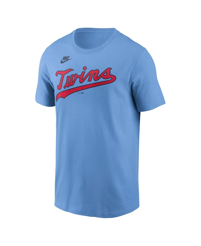 Nike Men's Kirby Puckett Light Blue Minnesota Twins Cooperstown Collection Name Number T-Shirt