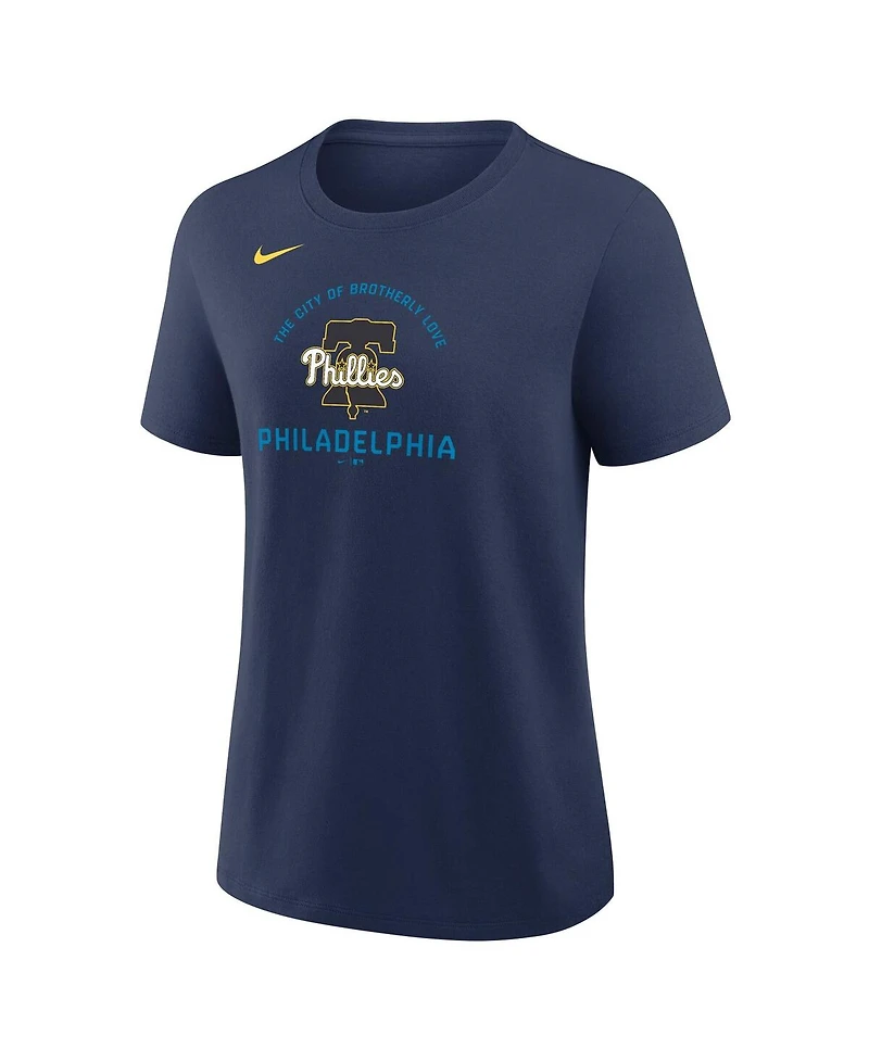 Nike Women's Navy Philadelphia Phillies City Connect Arch T-Shirt