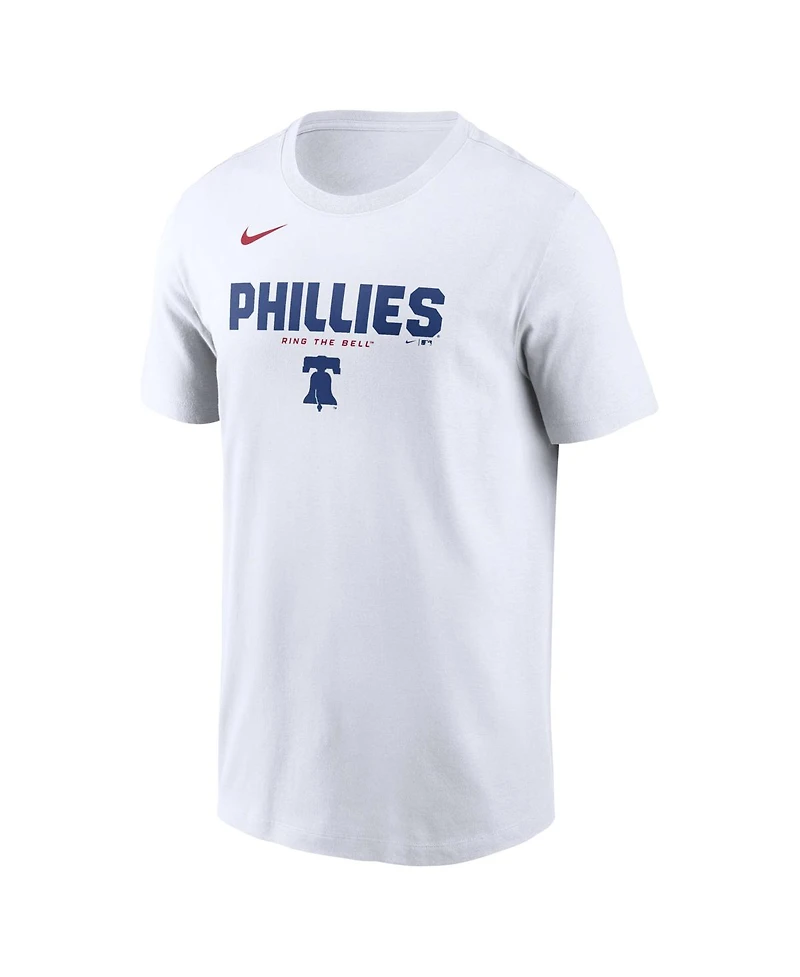 Nike Men's White Philadelphia Phillies Bold Team Name T-Shirt