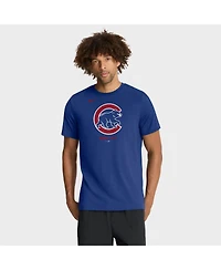 Nike Men's Royal Chicago Cubs Tri-Blend Logo T-Shirt