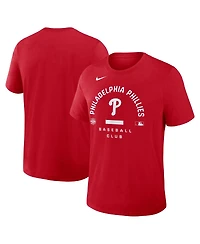 Nike Men's Red Philadelphia Phillies Authentic Collection Early Work Tri-Blend Dri-fit T-Shirt