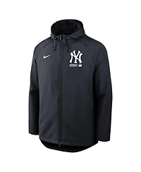 Nike Men's Navy New York Yankees Authentic Collection Raglan Therma-fit Full-Zip Hooded Jacket