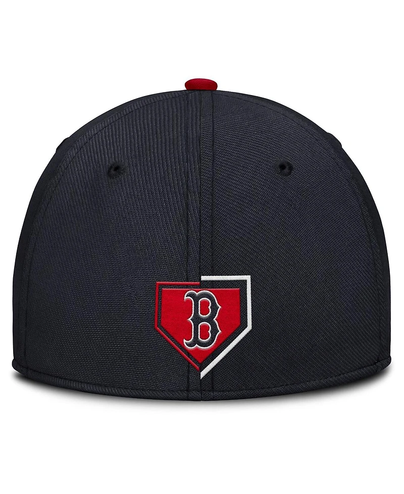 Nike Men's Navy Boston Red Sox Primetime Rise Dri-fit Flex Hat