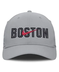 Nike Men's New Era Gray Boston Red Sox Primetime Dri-fit Rise Bozz Flex Hat