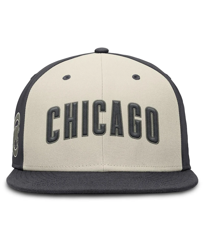 Nike Men's Cream Chicago Cubs Dri-fit True Fitted Hat