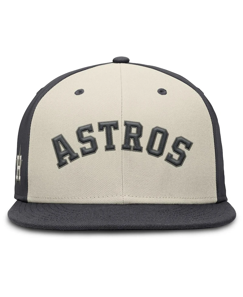 Nike Men's Cream Houston Astros Dri-fit True Fitted Hat