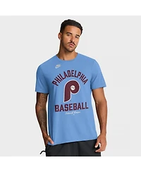 Nike Men's Light Blue Philadelphia Phillies Cooperstown Collection T-Shirt