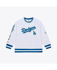 Mitchell & Ness Men's White Los Angeles Dodgers Arctic Fleece Sweatshirt