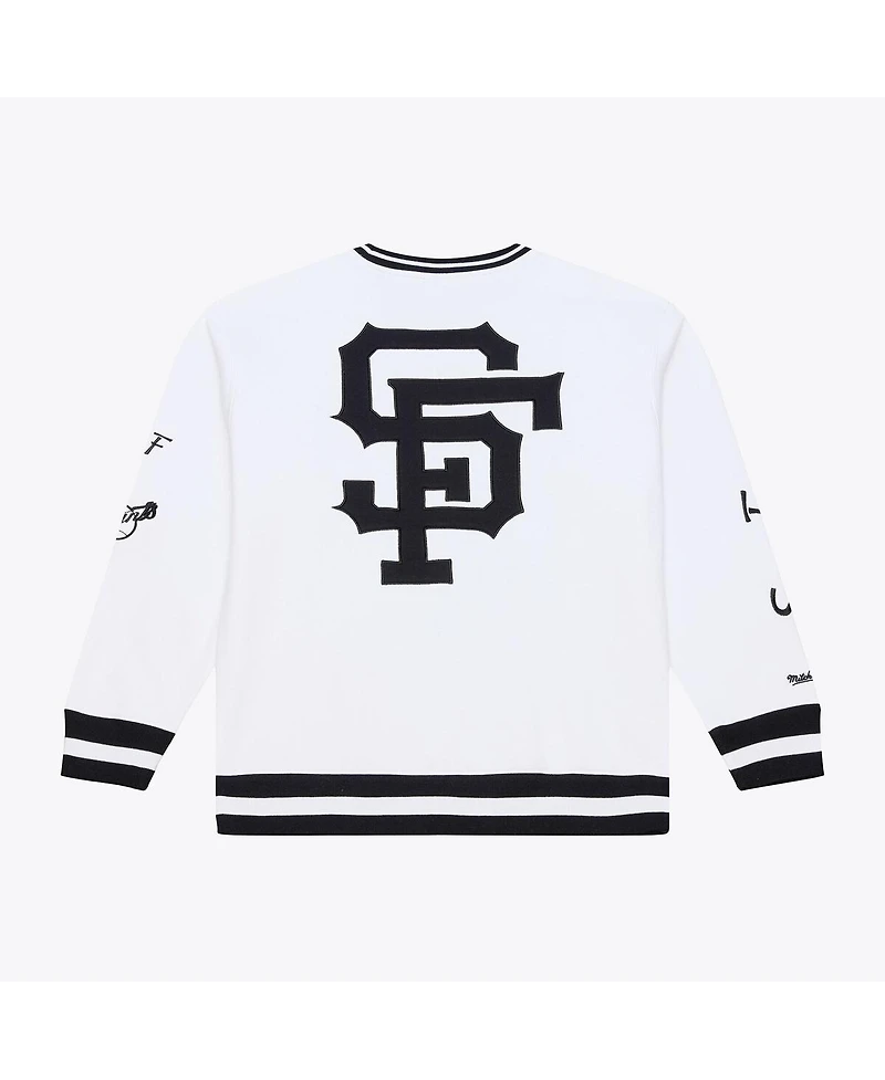 Mitchell & Ness Men's White San Francisco Giants Arctic Fleece Sweatshirt