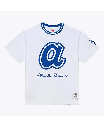 Mitchell & Ness Men's White Atlanta Braves Cooperstown Collection Arctic T-Shirt