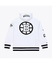 Mitchell & Ness Men's White Boston Bruins Arctic Fleece Hoodie