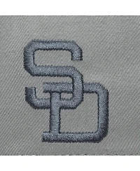 Mitchell & Ness Men's Gray San Diego Padres Cooperstown Thunderstorm Head Coach Pro-Crown Adjustable Hat