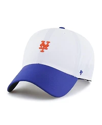 '47 Brand Men's White/Royal New York Mets Vista Mini Clean Up Brrr Adjustable Hat