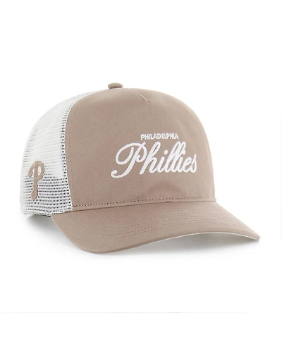 '47 Brand Men's Brown Philadelphia Phillies Foundational Mesh Hitch Adjustable Hat