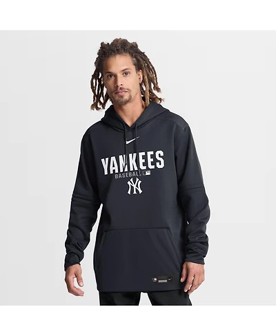 Nike Men's Navy New York Yankees Authentic Collection Therma-fit Hoodie