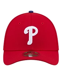 New Era Men's Red Philadelphia Phillies Player Replica 39THIRTY M-Crown Flex Hat