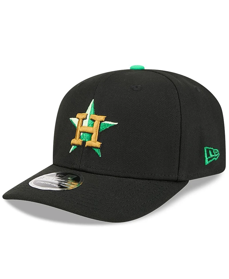 New Era Men's Black Houston Astros 2026 St. Patrick's Day 9SEVENTY Adjustable Hat