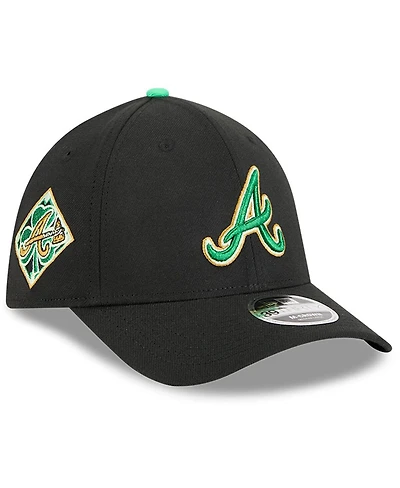 New Era Men's Black Atlanta Braves 2026 St. Patrick's Day 39THIRTY Flex Hat