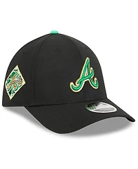 New Era Men's Black Atlanta Braves 2026 St. Patrick's Day 39THIRTY Flex Hat