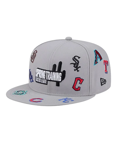 New Era Men's Gray 2026 Spring Training Cactus League Scattered 9FIFTY Adjustable Hat