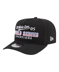New Era Men's Black Chicago White Sox 2005 World Series Champions Historic 9FIFTY A-Frame Snapback Hat