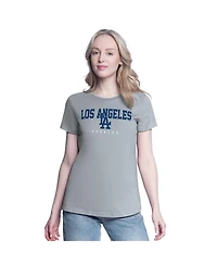 G-iii 4Her by Carl Banks Women's Royal/Heather Gray Los Angeles Dodgers Two T-Shirt Combo Pack