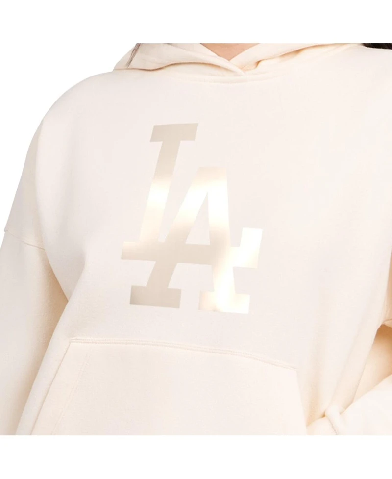 Starter Women's Cream Los Angeles Dodgers Pastel Relaxed Hoodie