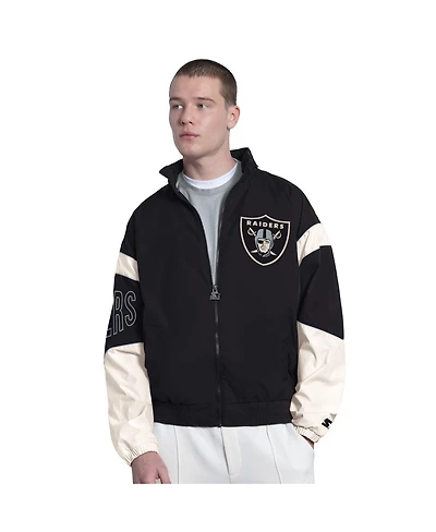 Starter Men's Black Las Vegas Raiders The Gust Full-Zip Hoodie
