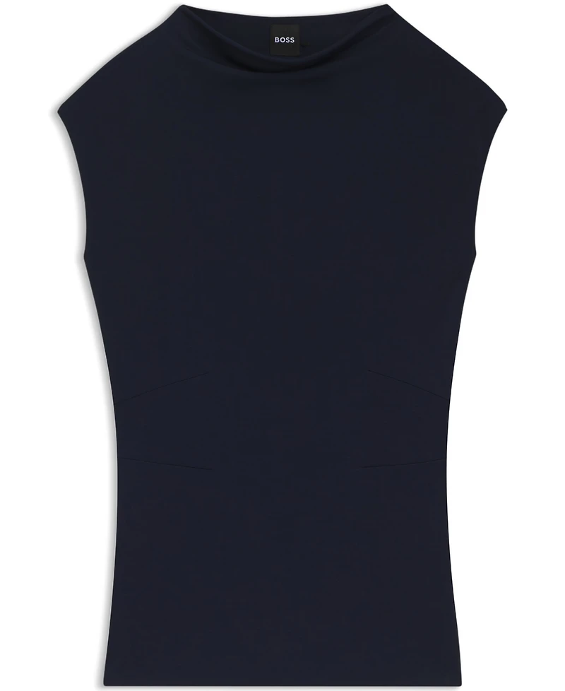 Boss by Hugo Boss Women's Matte Fabric High-Neck Top