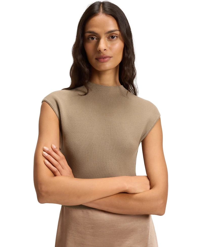 Boss by Hugo Women's Satin Skirt Knitted Dress