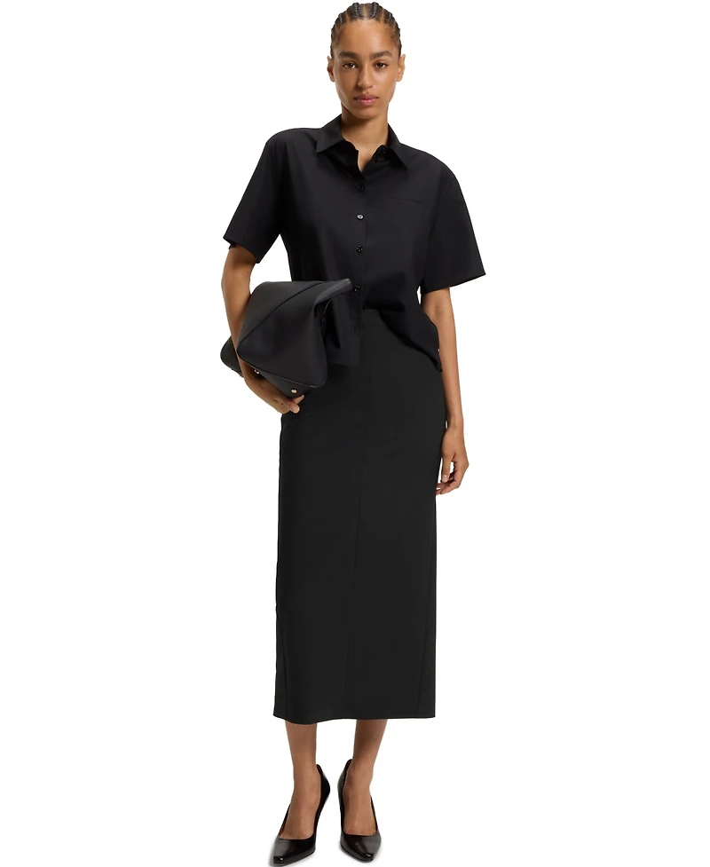 Boss by Hugo Women's Virgin Wool Pencil Skirt
