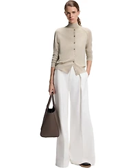 Boss by Hugo Women's Extra-Fine Merino Wool Button-Up Cardigan Sweater