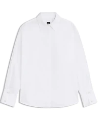 Boss by Hugo Boss Women's Cotton Relaxed-Fit Blouse