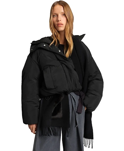 Boss by Hugo Women's Crinkle Fabric Regular-Fit Jacket