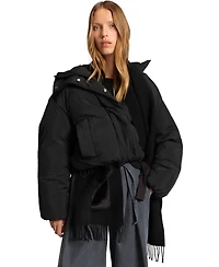 Boss by Hugo Women's Crinkle Fabric Regular-Fit Jacket