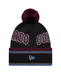 New Era Men's Black Colorado Rapids 2026 Jersey Hook Cuffed Pom Knit Hat