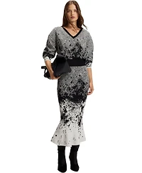 Boss by Hugo Boss Women's Lustrous Stretch Fabric Knitted Tulip Skirt