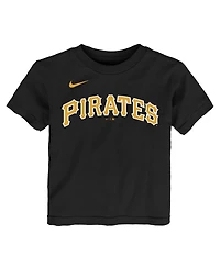 Nike Baby Boys and Girls Paul Skenes Black Pittsburgh Pirates Name Number T-Shirt