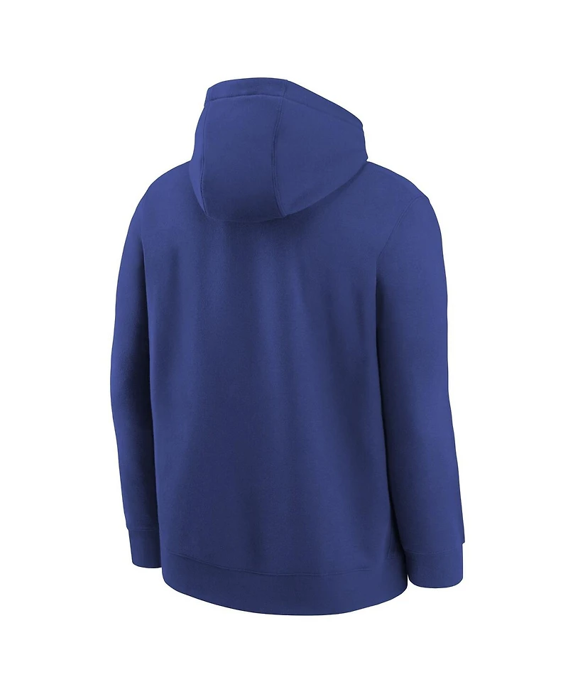 Nike Big Boys and Girls Rush Blue Chicago Cubs Club Fleece Hoodie