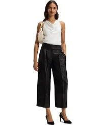 Boss by Hugo Boss Women's Satin Draped Neckline Sleeveless Top