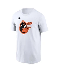 Nike Men's White Baltimore Orioles Cooperstown Collection Logo T-Shirt