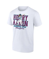 Fanatics Men's Hank Aaron White Atlanta Braves Cooperstown Collection Player T-Shirt