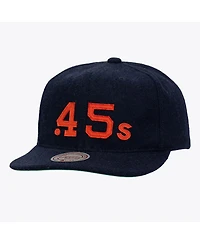 Mitchell & Ness Men's and Women's Navy Houston Colt .45's Vintage Fit Melton Wool Adjustable Hat