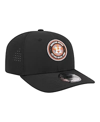 New Era Men's Black Houston Astros Circle 9SEVENTY Adjustable Hat