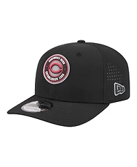 New Era Men's Black Cincinnati Reds Circle 9SEVENTY Adjustable Hat
