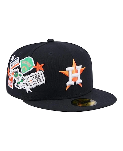 New Era Men's Navy Houston Astros City Patch 59FIFTY Fitted Hat